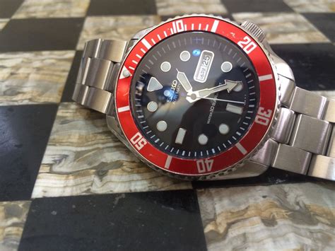 Seiko Skx007j Mod Submariner Skx031 Dial Automatic Black Bay Bond Military Nato | Seiko mod ...