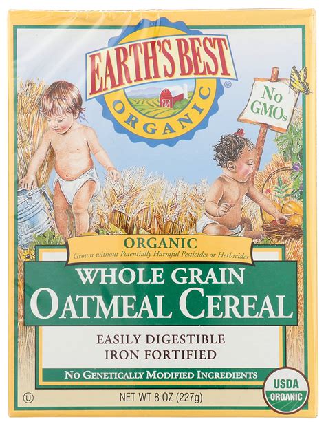 Earth's Best Organic Whole Grain Oatmeal Cereal | Carewell