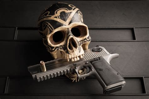 Skull Pistol Wallpaper, HD Other 4K Wallpapers, Images and Background - Wallpapers Den