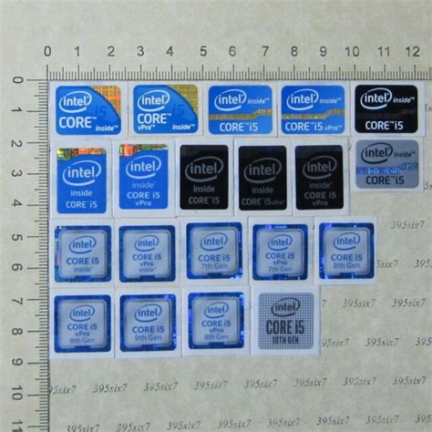 intel Core i5 Sticker (1st 3rd 4th 6th 7th 8th 9th 10th Gen) Sticker x 12 PCS | eBay