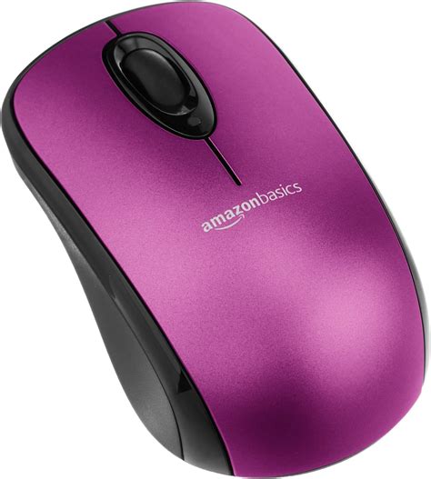 AmazonBasics Wireless Mouse with Nano Receiver - Purple: Amazon.co.uk: Computers & Accessories