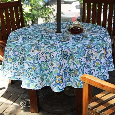 round outdoor tablecloth