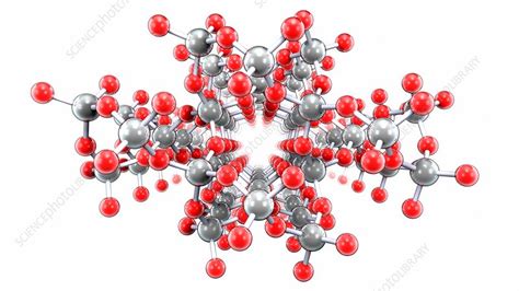 Silicon dioxide, molecular model - Stock Image - C035/9638 - Science Photo Library