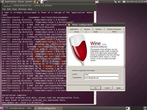 Install Wine 1.5 from source on Ubuntu/Linux Mint (iTunes 10.x Works) - NoobsLab | Eye on ...