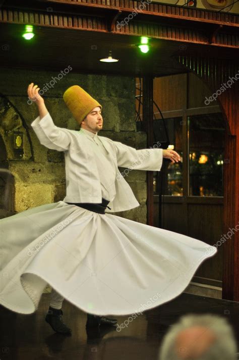 ISTANBUL, TURKEY - June 03: Whirling dervish dancing in Café Meşale on ...