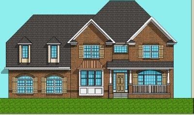 *great floor plan 2 Story Architect Home 4 Bedroom Open Floor Plan ...