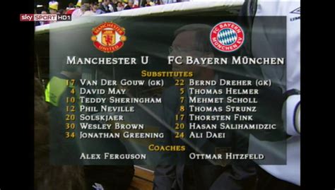 [1999-05-26] Manchester United vs Bayern München [UCL Final] : Full ...