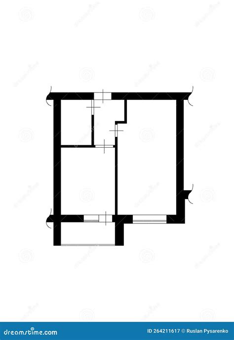 Apartment Floorplans. House Room Layout. Home Floorplan. Stock Image ...