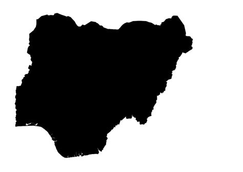 Nigeria Mapa gratuito, mapa mudo gratuito, mapa en blanco gratuito, plantilla de mapa contornos ...