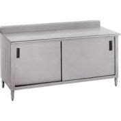 Stainless Steel Work Benches | Stainless Steel Cabinet Benches | Advance Tabco CK-SS-246M 14 Ga ...