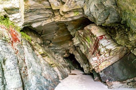 The Caves and Beach at Maghera Beach Near Ardara, County Donegal ...