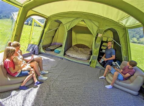 Giant Family Tent with Private Bedroom Compartments and a Full Living ...