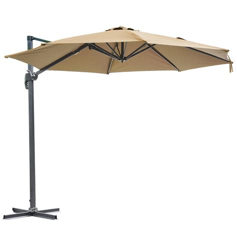 10ft Cantilever Umbrella w/ Base Offset Patio Roma Outdoor Hanging 8 ...