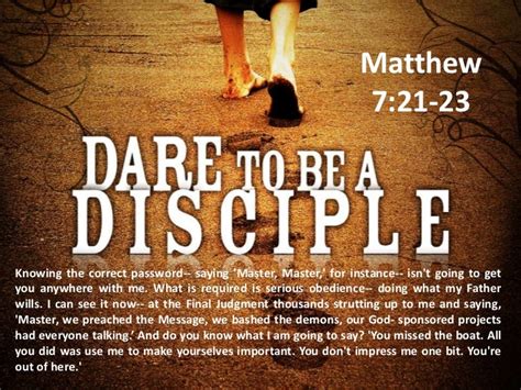 False disciples Matthew 7 21 23