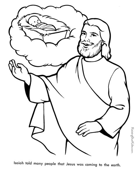 Isaiah The Prophet Coloring Page