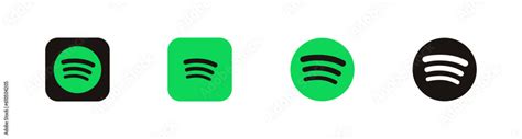 Spotify. Different styles, color, Spotify logo. social media icons ...