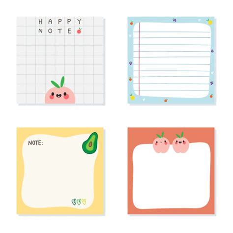 Kawaii Notepad Template - Printable Word Searches