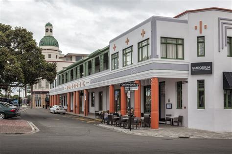 Art Deco Masonic Hotel and T&G Building, Napier, New Zealand Editorial Photography - Image of ...