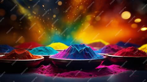 Premium AI Image | Diwali Rangoli Color Background