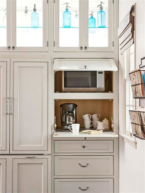 Microwaves in the Kitchen: Hidden Storage Solutions | Apartment Therapy