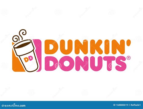 Dunkin` Donuts Logo editorial stock image. Illustration of logos ...