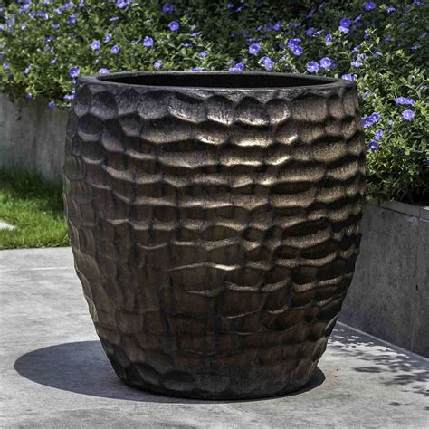 Kinsey Garden Decor Kowloon extra Large glazed Ceramic Pottery Planters ...