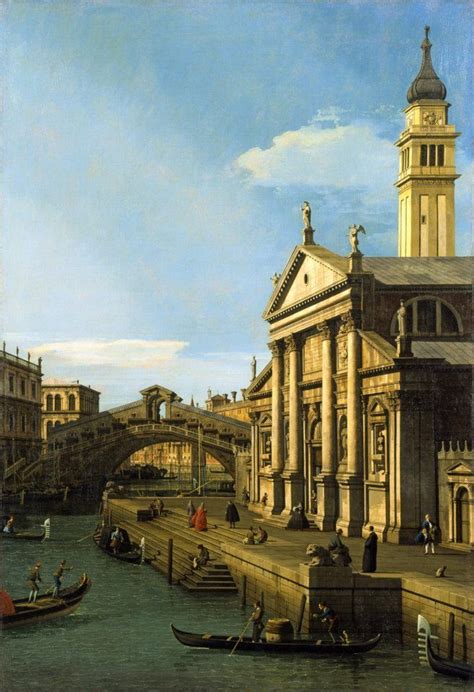 Canaletto - Il Ponte di Rialto e la Chiesa di S. Giorgio | Canaletto, Rialto bridge, Posters art ...