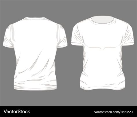 White male t-shirt design Royalty Free Vector Image