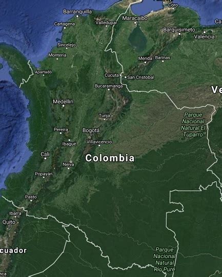 colombia-mapa | Viaje Sur