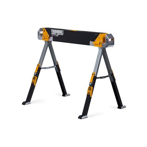 TOUGHBUILT C700 40-in W x 25-in H Adjustable Steel Saw Horse (1300-lb Capacity) in the Saw ...