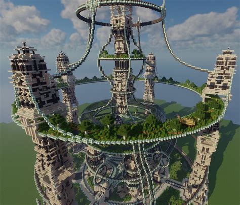 Futuristic Space Tower Minecraft Map