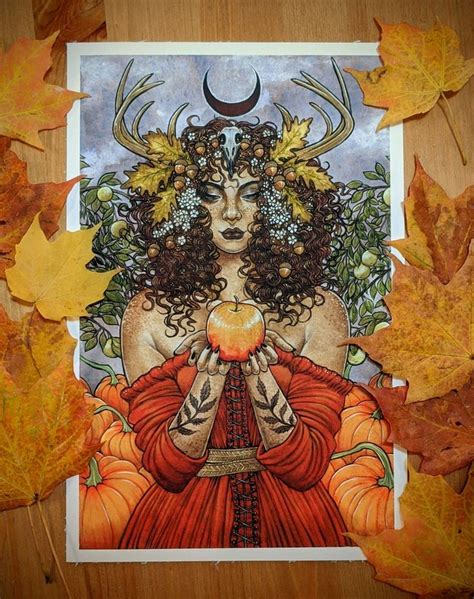 Mabon Pagan Autumn Equinox Art Print - Etsy | Mabon, Solstice art, Art ...