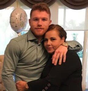 Canelo Alvarez with mother Ana Maria Barragán | Celebrities InfoSeeMedia