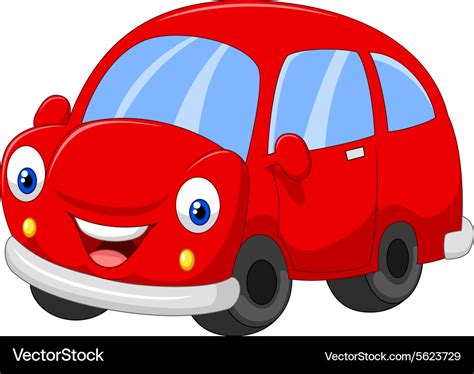 Little Red Car Clipart