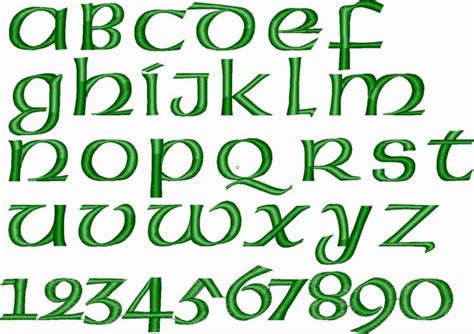 irish fonts | Irish Celtic Embroidery Font | Apex Embroidery Designs ...