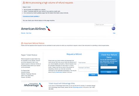 How To Request A Refund From American Airlines?