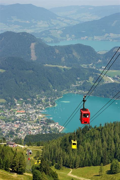 Aerial View of the Lake St. Wolfgang, Austria Stock Photo - Image of water, picturesque: 69367300