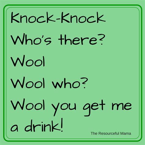 Knock, Knock Who's there- (10) - The Resourceful Mama