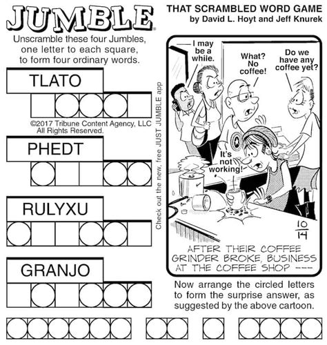 Jumble Puzzle Fun for Kids and Adults | BOOMER Magazine