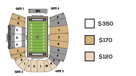 Vanderbilt Football Stadium Seating Chart | Brokeasshome.com