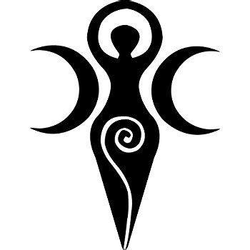 Wiccan Triple Moon Goddess Vinyl Decal Sticker | Wiccan tattoos ...