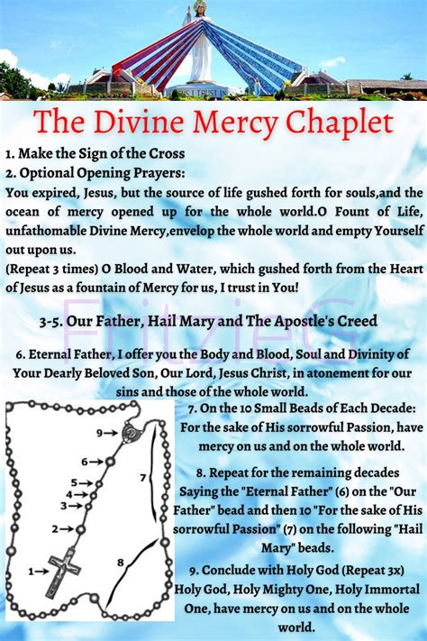 Printable Divine Mercy Chaplet - Printable Word Searches