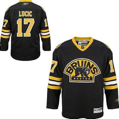 Reebok Boston Bruins Milan Lucic Premier Third Jersey | Boston bruins, Hockey clothes, Milan lucic