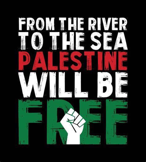 From the river to the sea Palestine will be free 19148681 Vector Art at Vecteezy