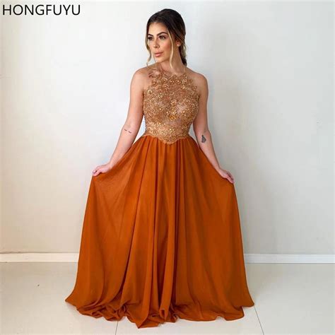 burnt orange formal gown | Dresses Images 2022