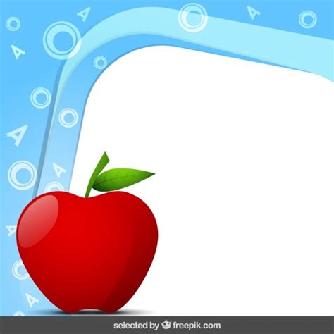 Free Vector | Frame with apple