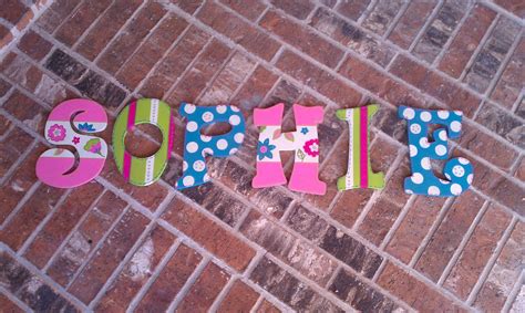 Hand painted letters | Painted letters, Wooden letters, Nursery letters
