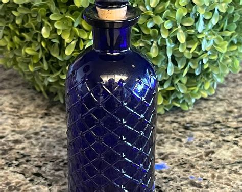 Antique Cobalt Blue POISON Glass Bottle by Haggerty Bros HB Co - Etsy