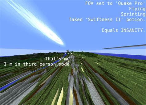 Minecraft: Extreme FOV by Jibodeah on DeviantArt