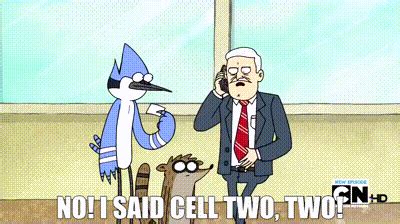 YARN | No! I said cell two, two! | Regular Show (2010) - S02E07 Animation | Video clips by ...